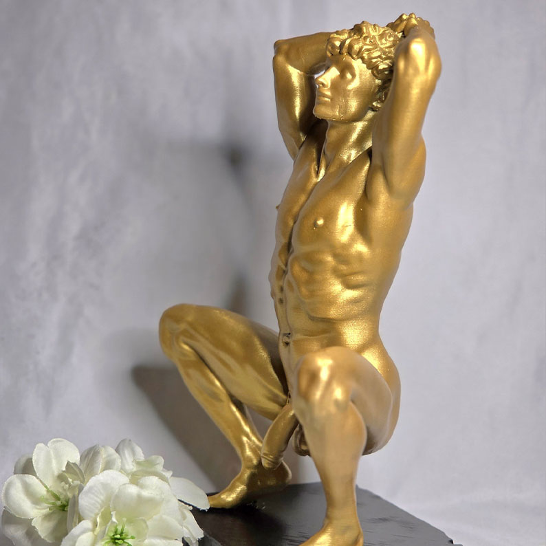 The Squatting Apollo Statue