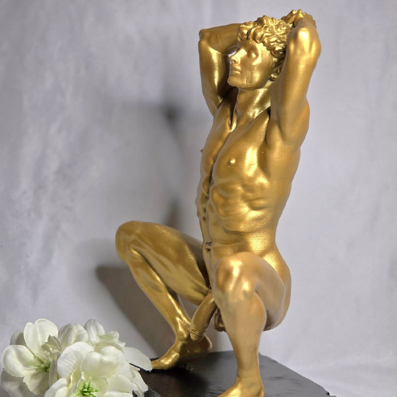 The Squatting Apollo Statue