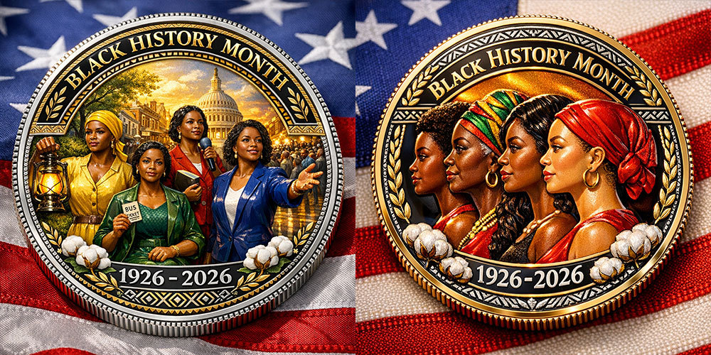 Black History Month Centennial Commemorative Coin