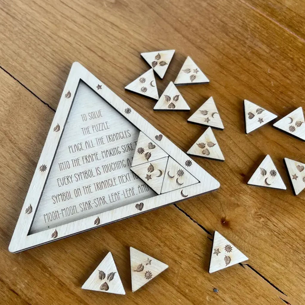 Triangle Brain Teaser Puzzle: Family Game Night IQ Test