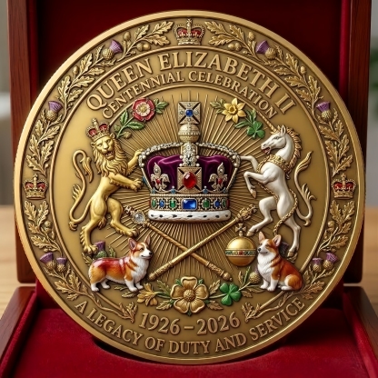 🎉Last Day 49% OFF -Queen Elizabeth II 100th Anniversary Commemorative Coin（1926-2026）