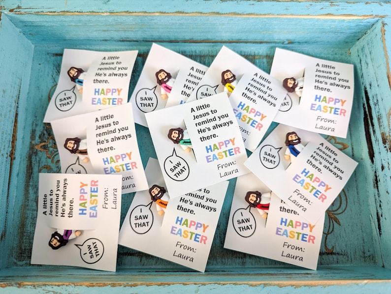 Easter Mini Jesus –Funny “I Saw That” Happy Easter Card