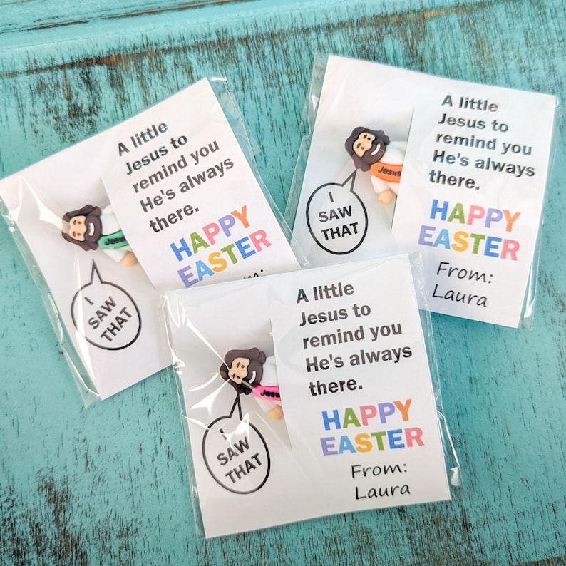 Easter Mini Jesus –Funny “I Saw That” Happy Easter Card