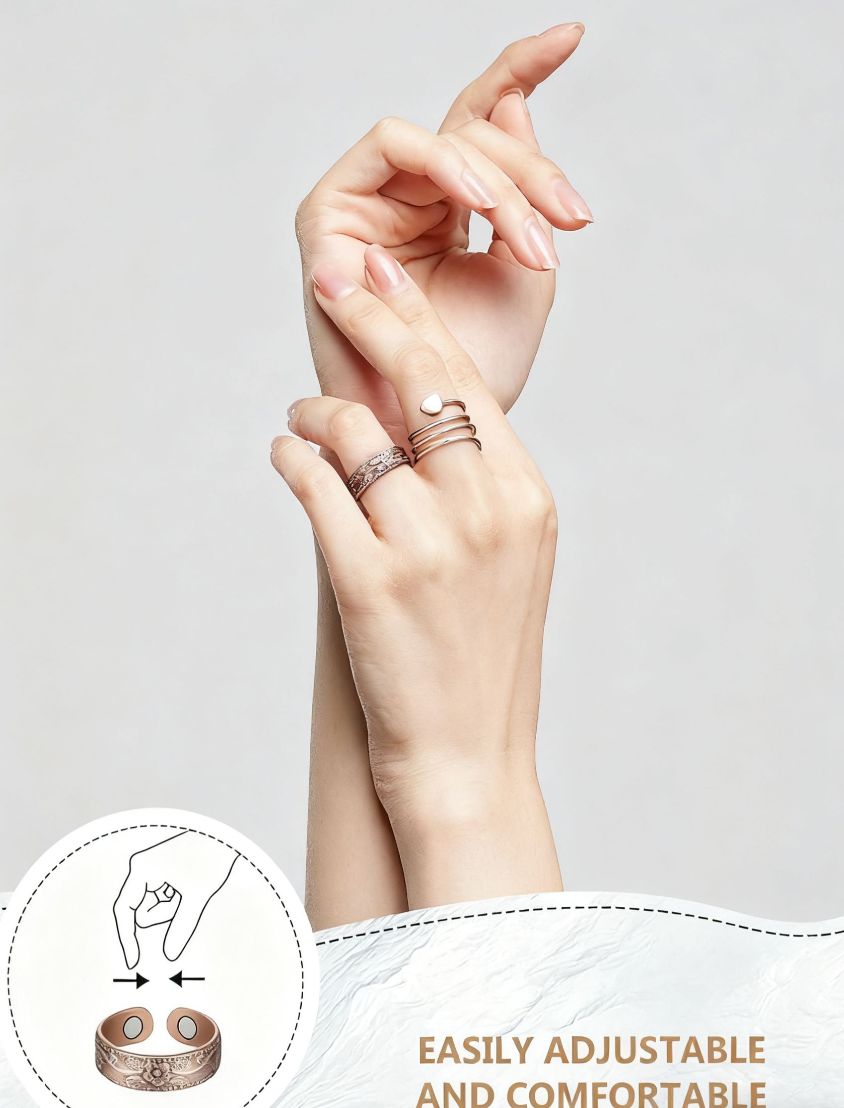 ❤️New Arrival Flash Sale 60% OFF💥2Pcs Copper Magnetic Ring