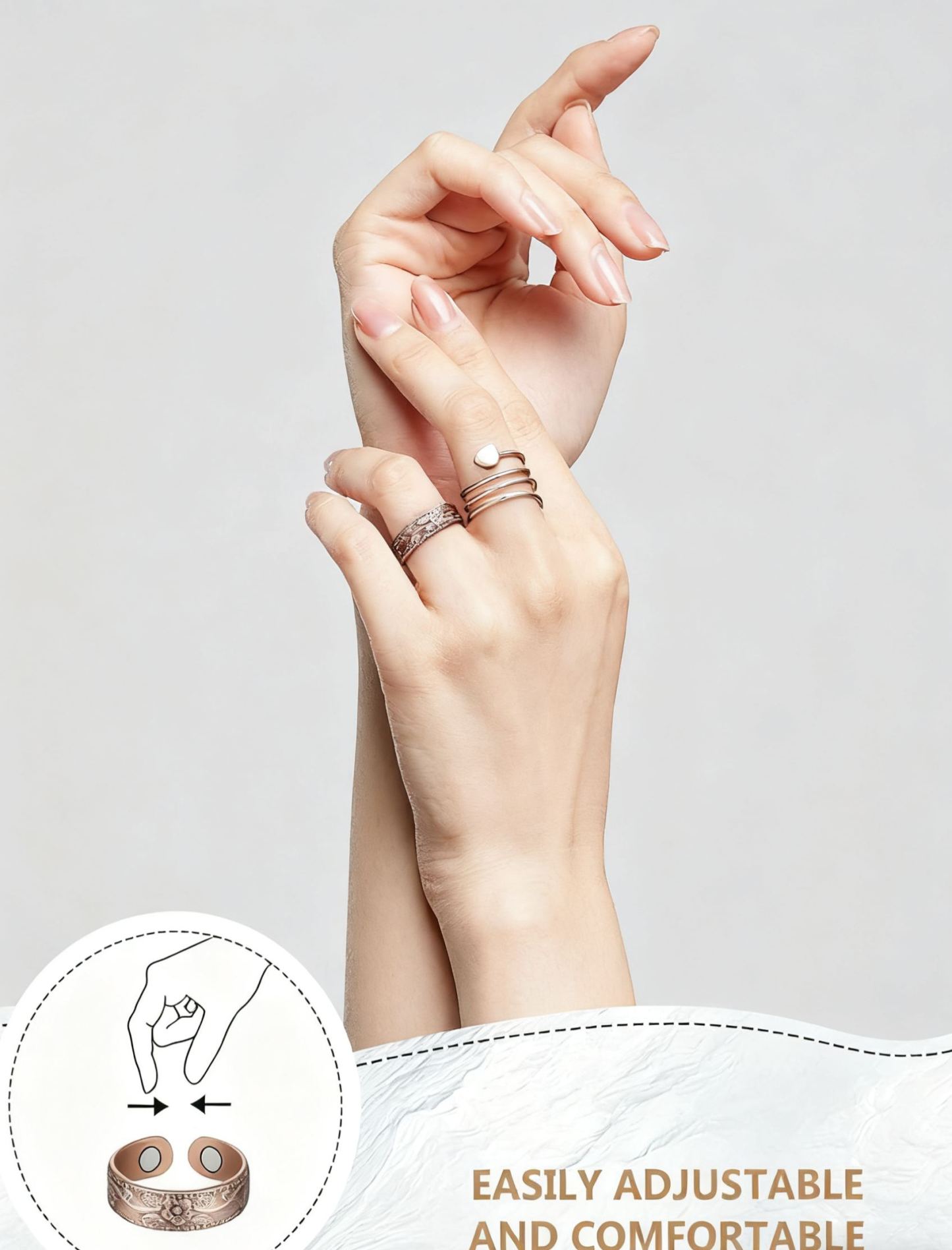 ❤️New Arrival Flash Sale 60% OFF💥2Pcs Copper Magnetic Ring