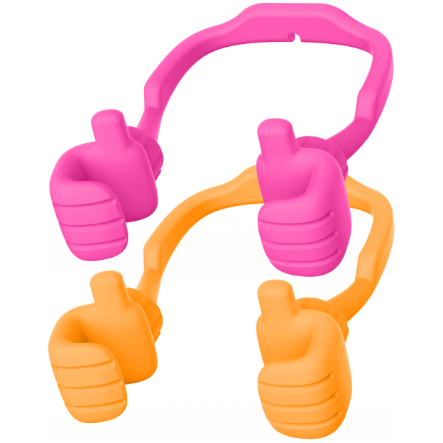 Thumbs Up Vibe Phone Stand-2 Pack-Gesture‑shaped phone stand | Creative desktop accessory