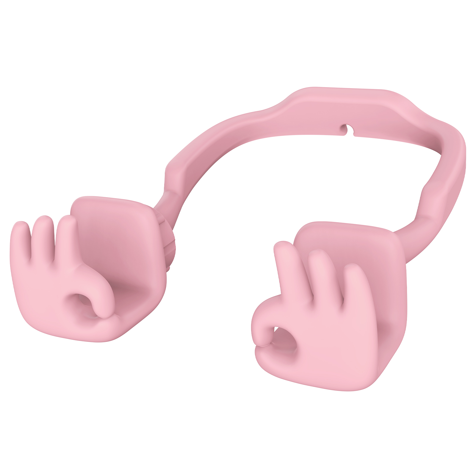 Everything's OK Phone Stand Pink-Gesture‑shaped phone stand | Creative desktop accessory