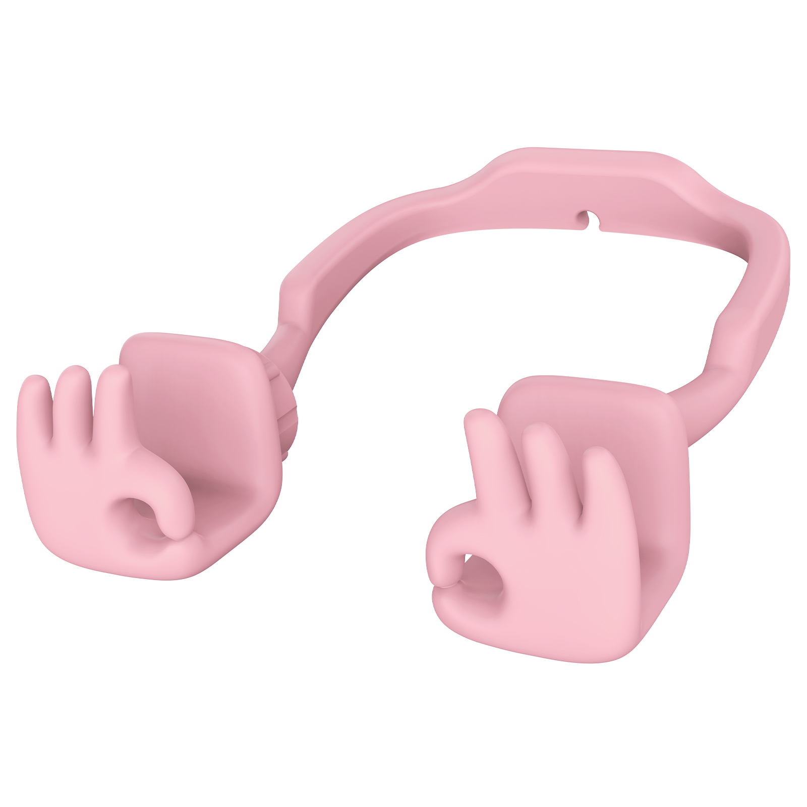 Everything's OK Phone Stand Pink-Gesture‑shaped phone stand | Creative desktop accessory