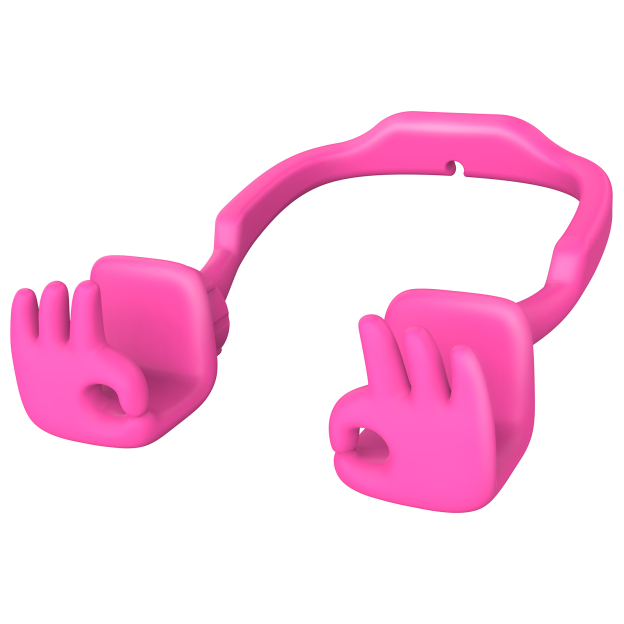 Everything's OK Phone Stand Hot Pink-Gesture‑shaped phone stand | Creative desktop accessory
