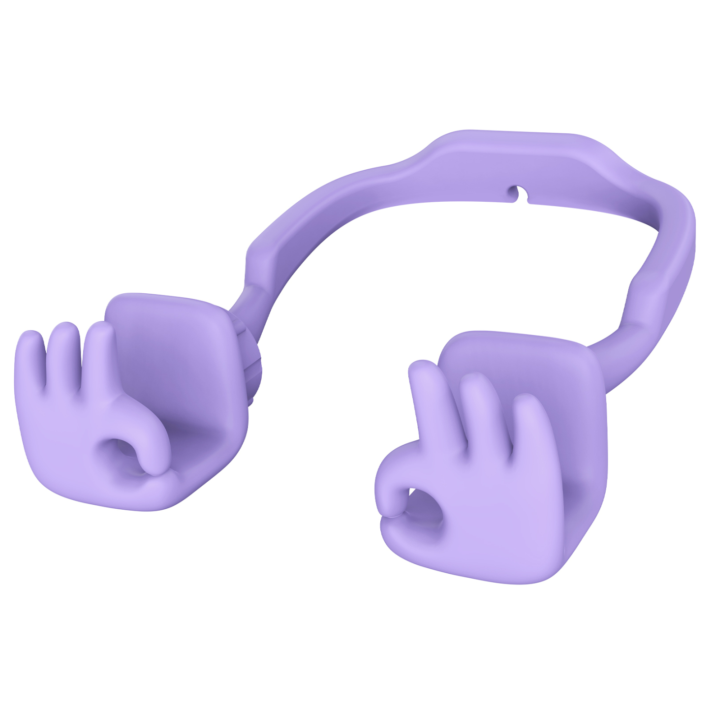 Everything's OK Phone Stand Purple-Gesture‑shaped phone stand | Creative desktop accessory