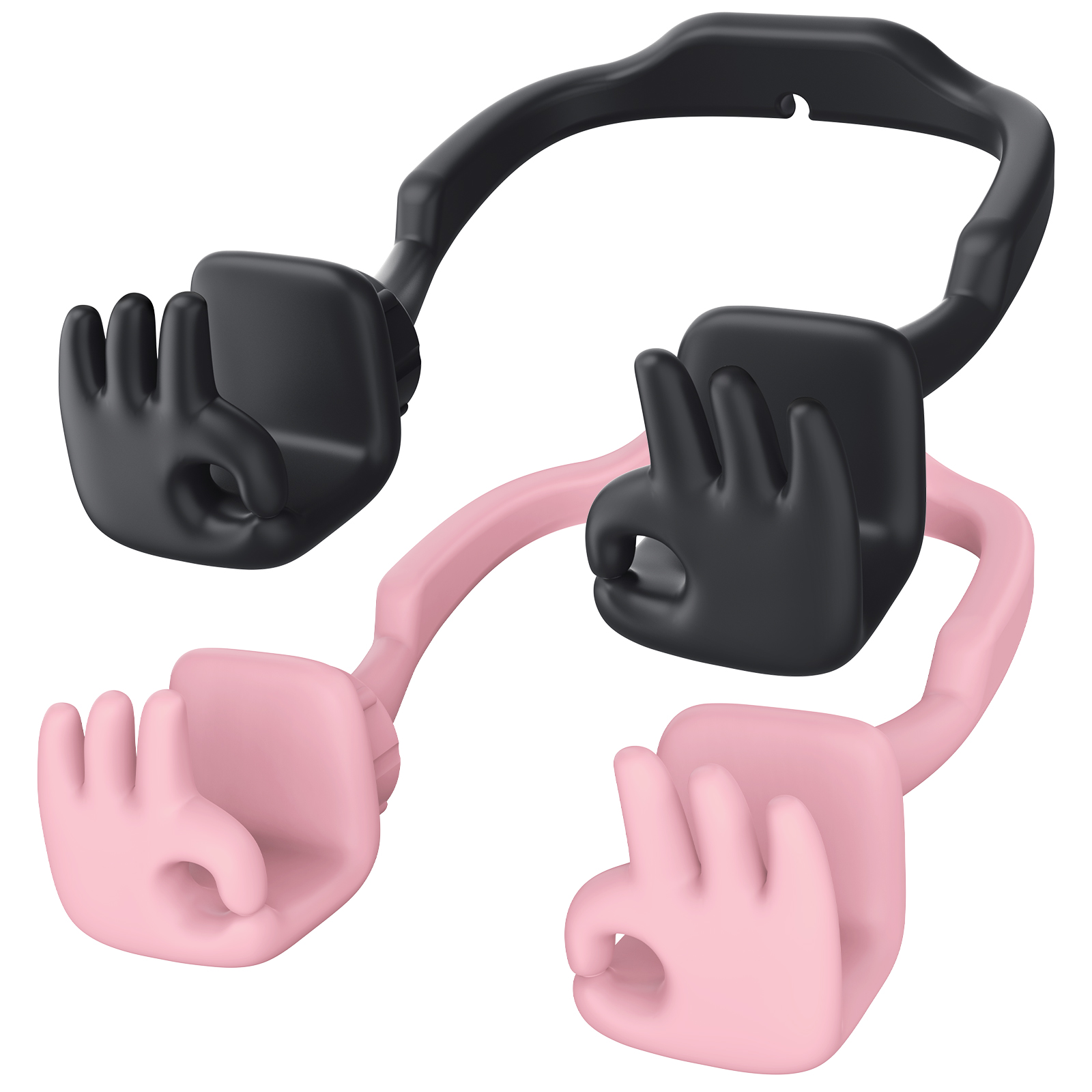 Everything's OK Phone Stand-2 Pack-Gesture‑shaped phone stand | Creative desktop accessory