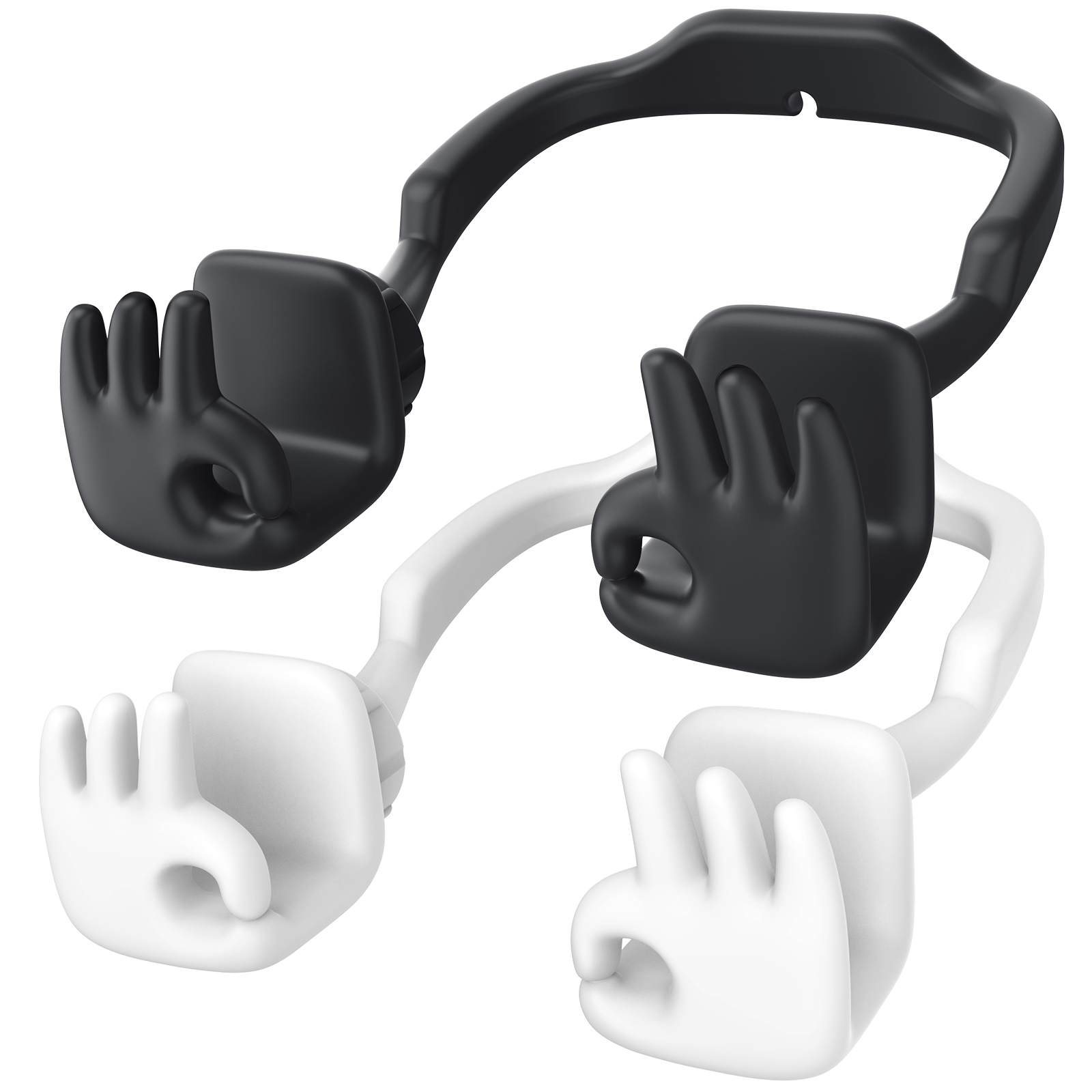 Everything's OK Phone Stand-2 Pack-Gesture‑shaped phone stand | Creative desktop accessory