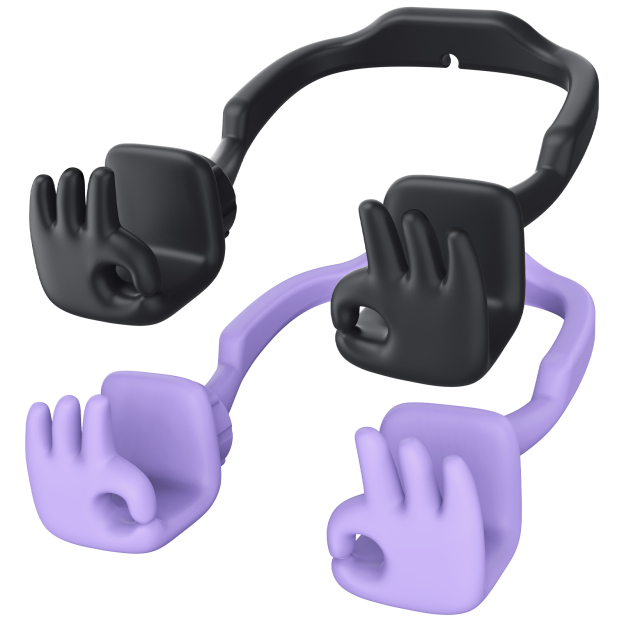 Everything's OK Phone Stand-2 Pack-Gesture‑shaped phone stand | Creative desktop accessory
