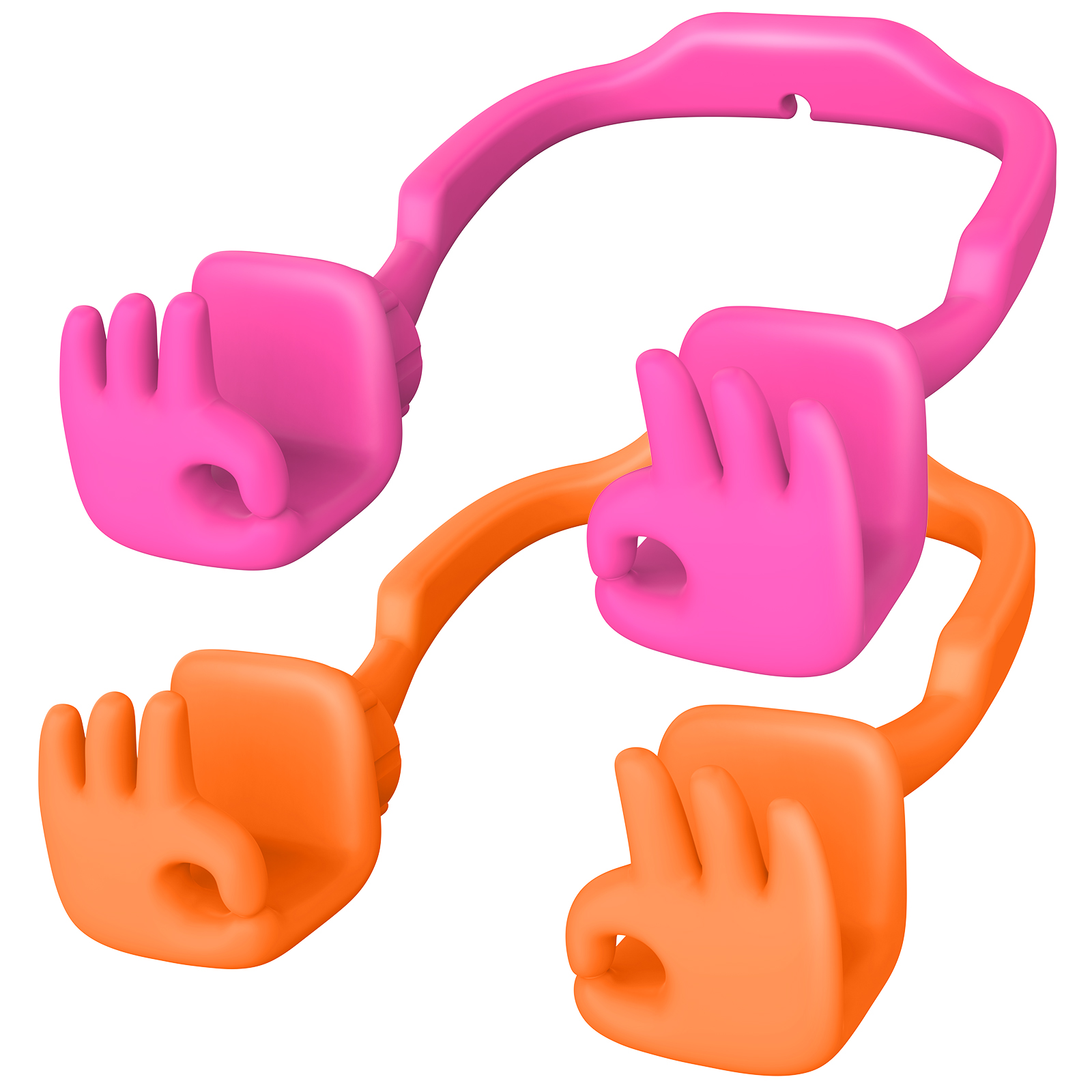 Everything's OK Phone Stand-2 Pack-Gesture‑shaped phone stand | Creative desktop accessory