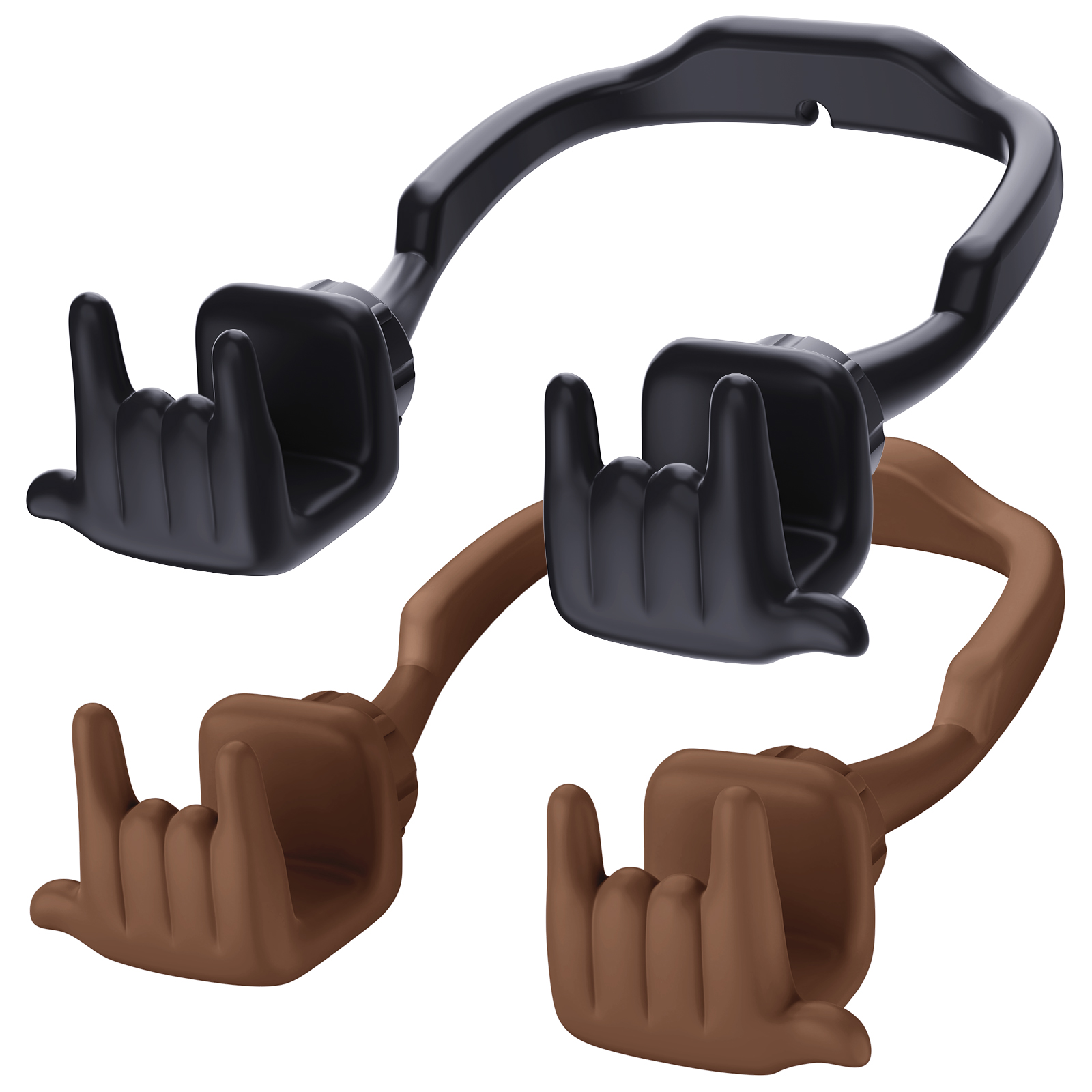Rock On Phone Stand-2 Pack-Gesture‑shaped phone stand | Creative desktop accessory