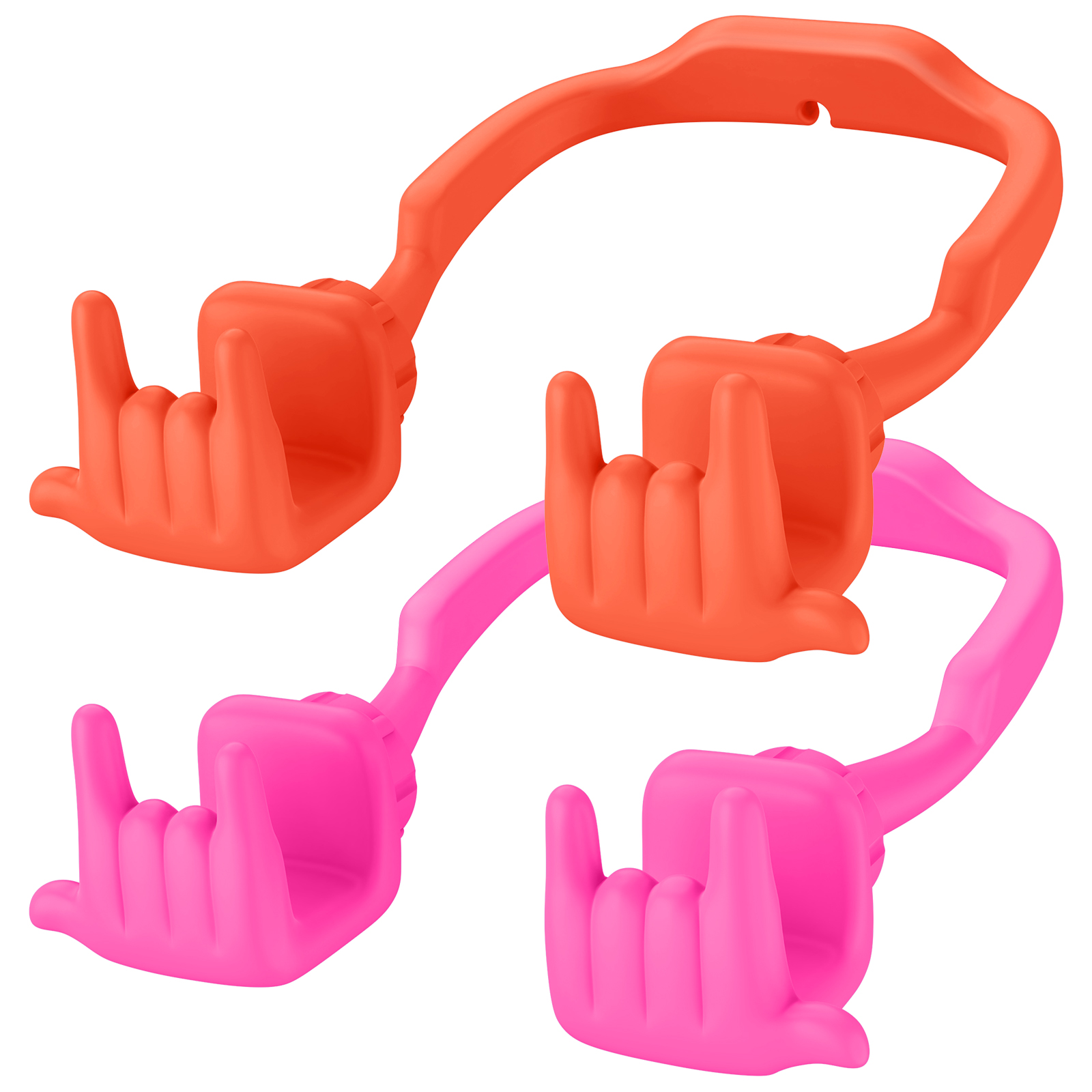Rock On Phone Stand-2 Pack-Gesture‑shaped phone stand | Creative desktop accessory