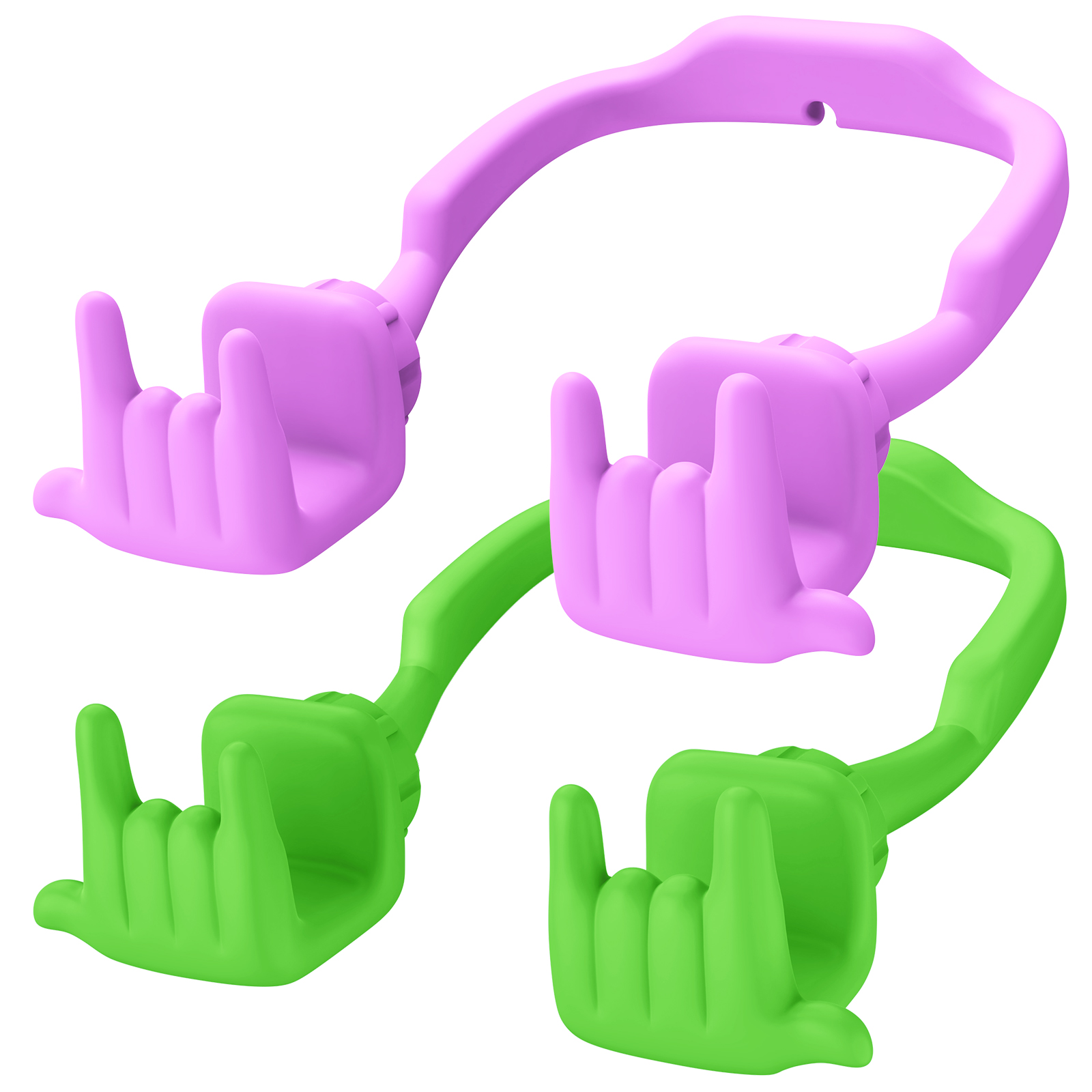 Rock On Phone Stand-2 Pack-Gesture‑shaped phone stand | Creative desktop accessory