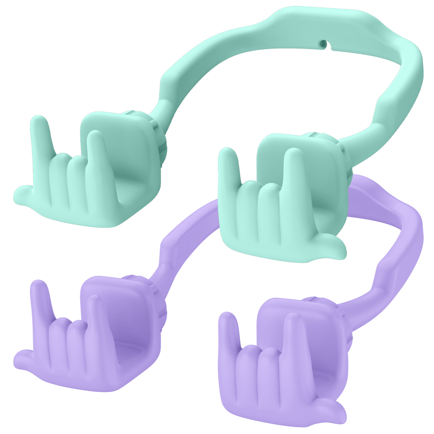 Rock On Phone Stand-2 Pack-Gesture‑shaped phone stand | Creative desktop accessory