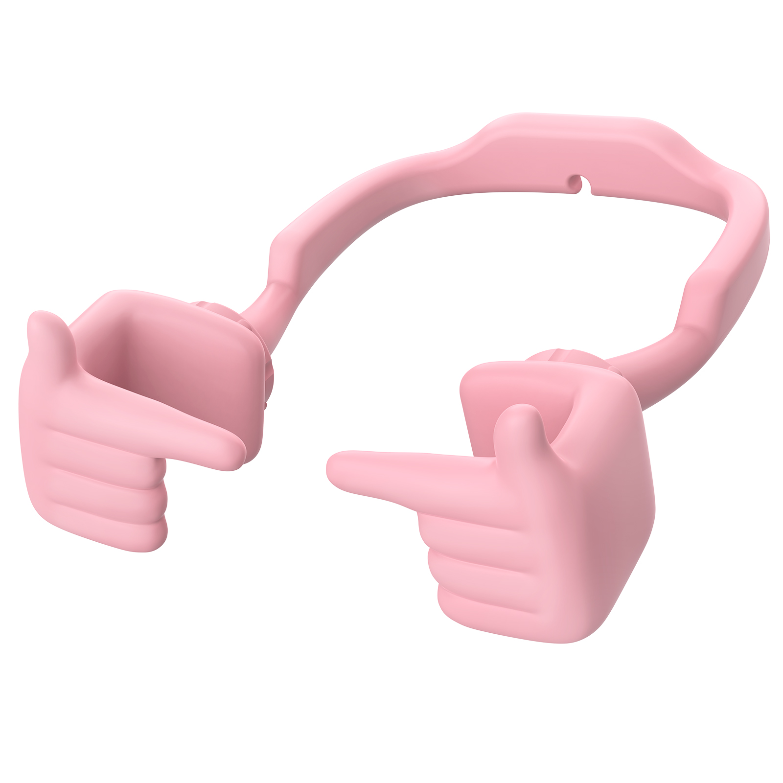 Shy Pop Phone Stand Pink-Gesture‑shaped phone stand | Creative desktop accessory
