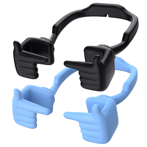 Shy Pop Phone Stand-2 Pack-Gesture‑shaped phone stand | Creative desktop accessory