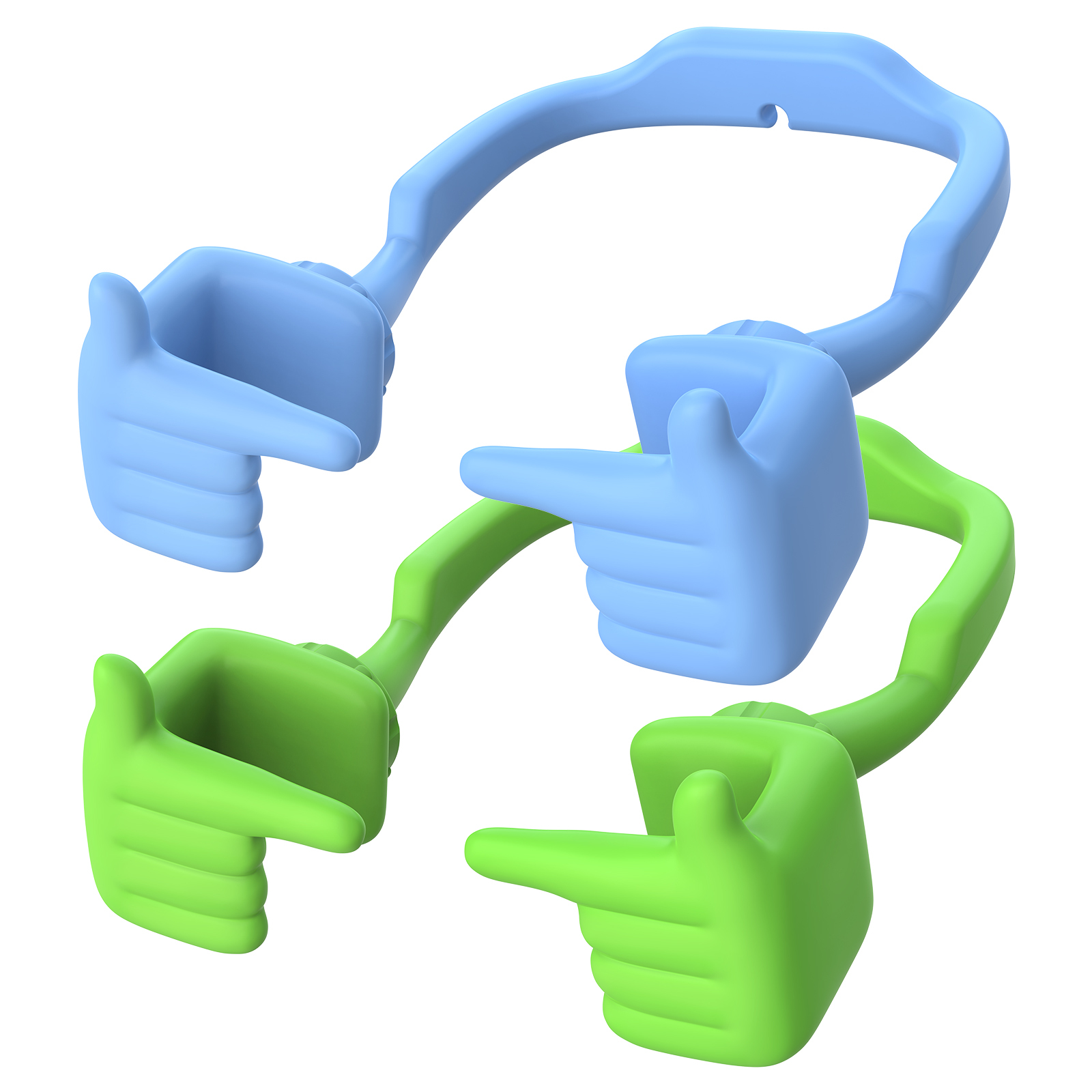 Shy Pop Phone Stand-2 Pack-Gesture‑shaped phone stand | Creative desktop accessory