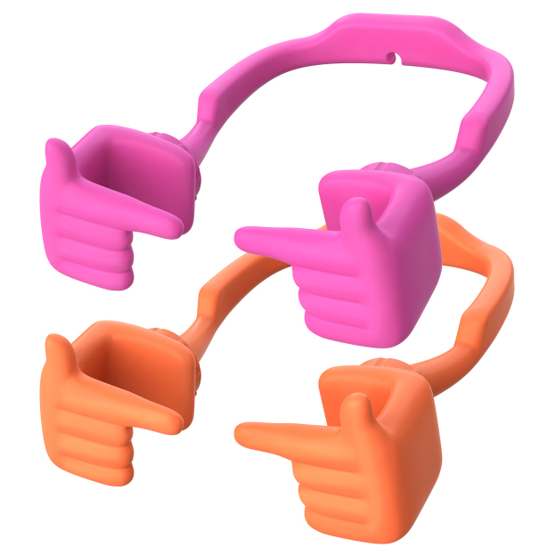 Shy Pop Phone Stand-2 Pack-Gesture‑shaped phone stand | Creative desktop accessory