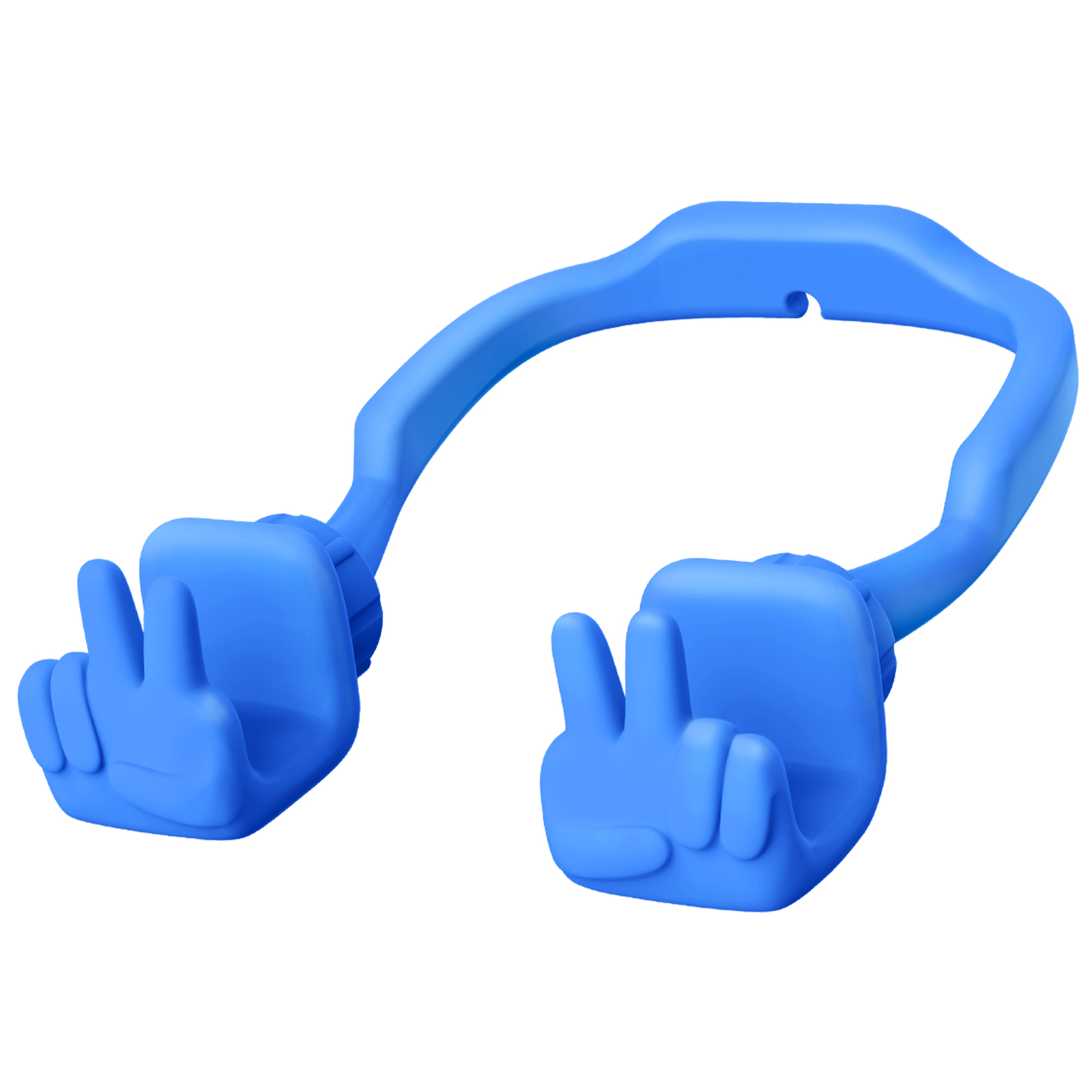 Yeah Vibe Phone Stand Blue-Gesture‑shaped phone stand | Creative desktop accessory