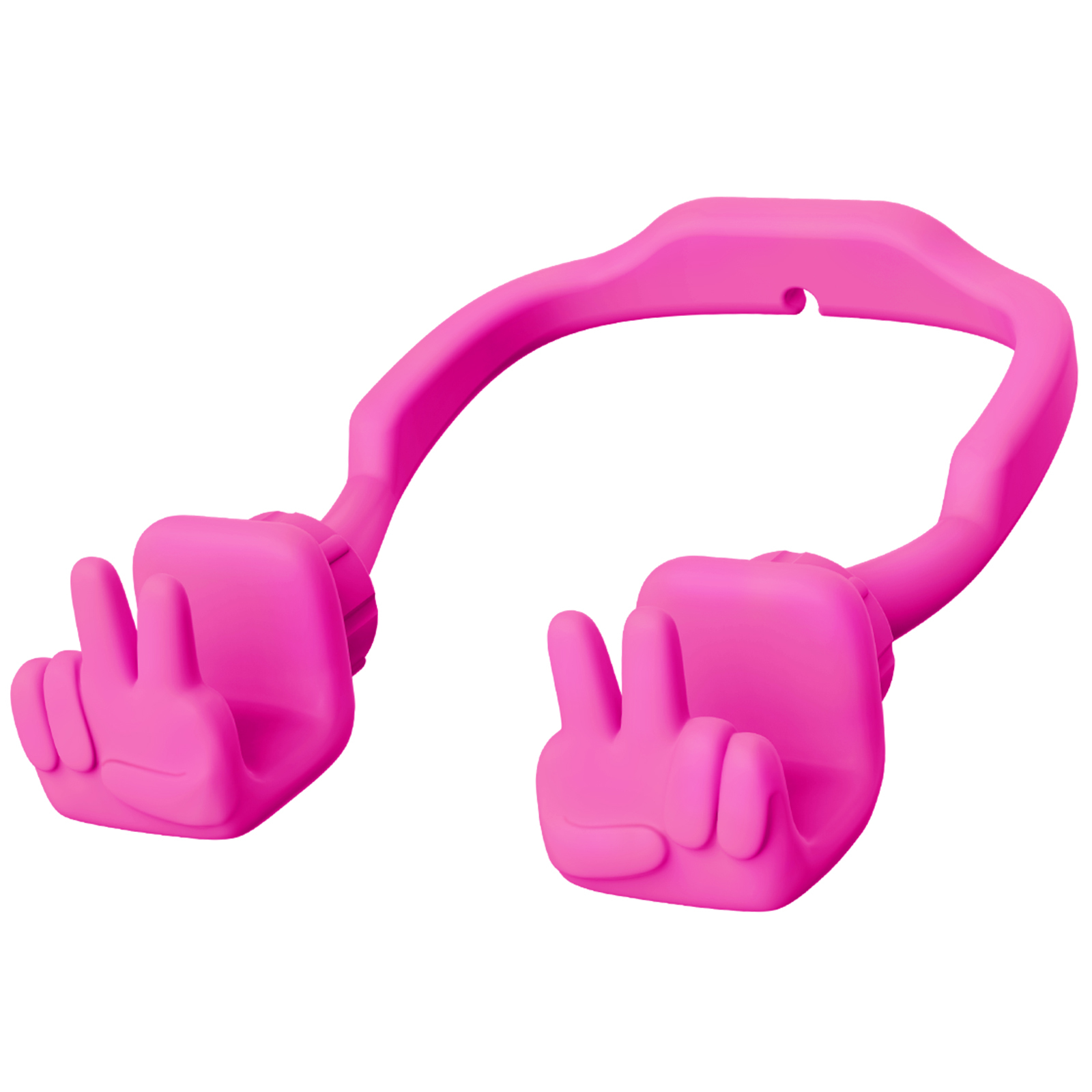 Yeah Vibe Phone Stand Hot Pink-Gesture‑shaped phone stand | Creative desktop accessory