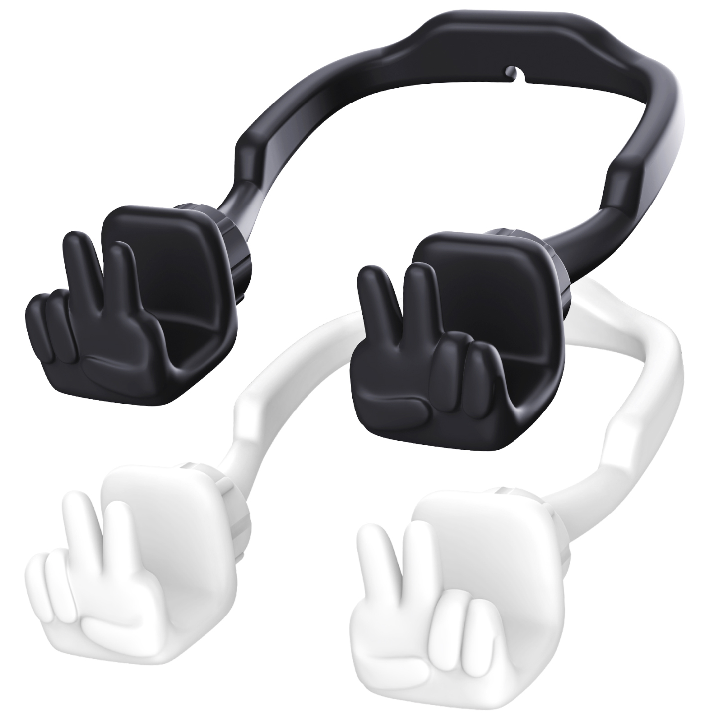 Yeah Vibe Phone Stand-2 Pack-Gesture‑shaped phone stand | Creative desktop accessory