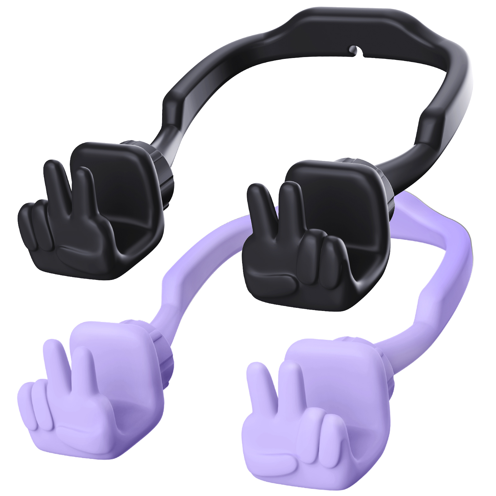 Yeah Vibe Phone Stand-2 Pack-Gesture‑shaped phone stand | Creative desktop accessory