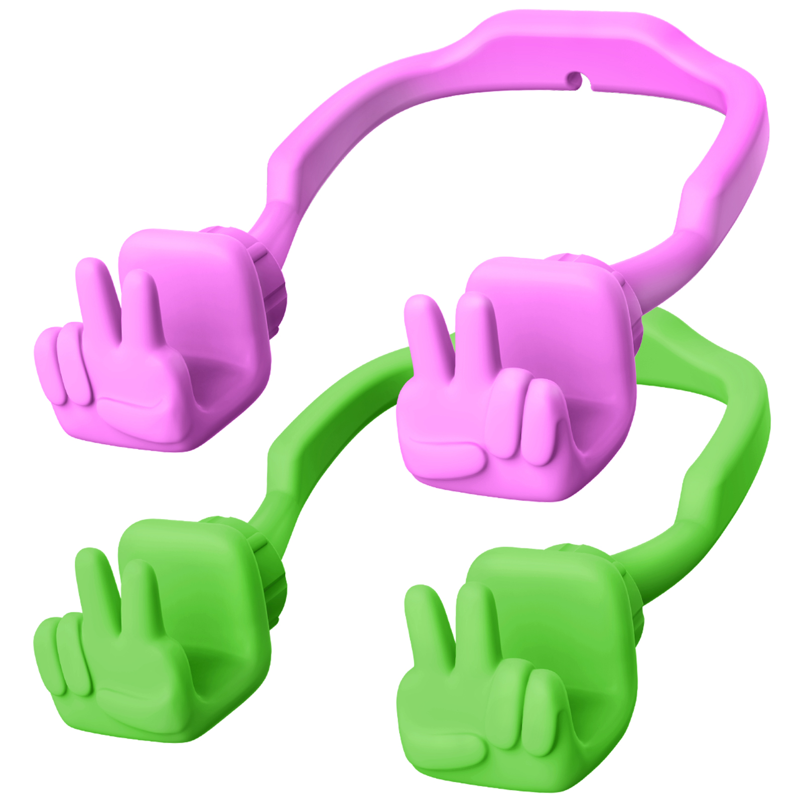 Yeah Vibe Phone Stand-2 Pack-Gesture‑shaped phone stand | Creative desktop accessory