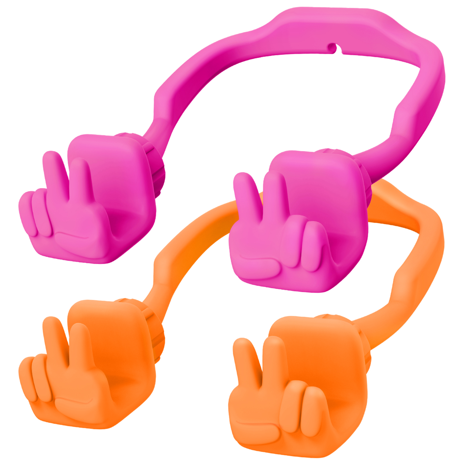 Yeah Vibe Phone Stand-2 Pack-Gesture‑shaped phone stand | Creative desktop accessory
