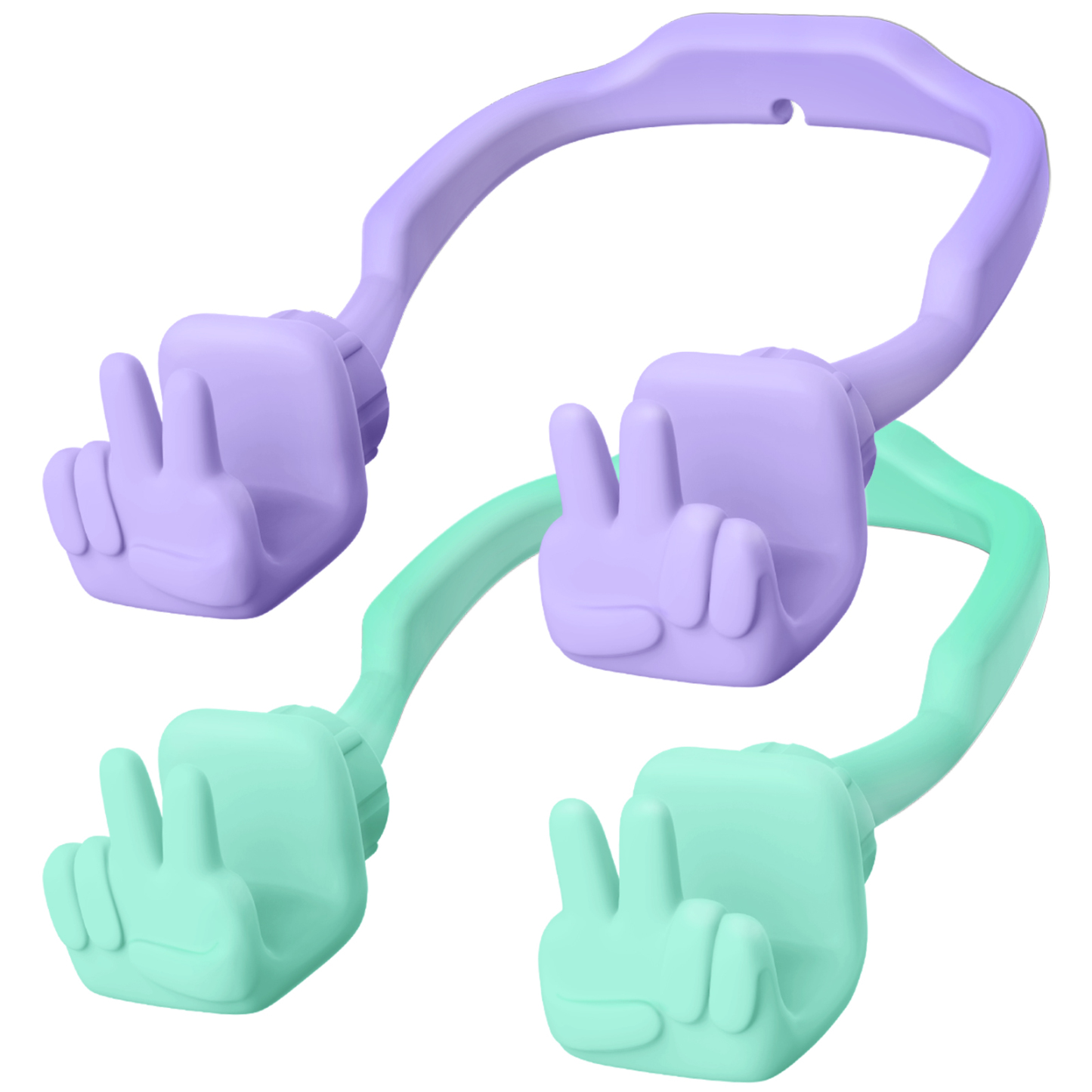 Yeah Vibe Phone Stand-2 Pack-Gesture‑shaped phone stand | Creative desktop accessory