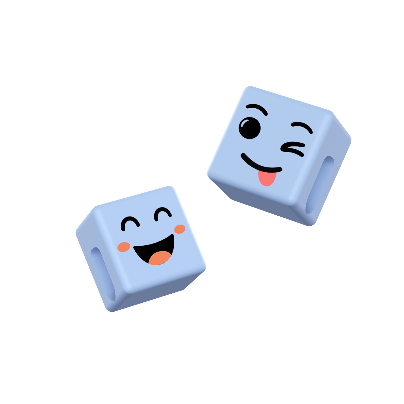 Mood Cube Blue & Brown