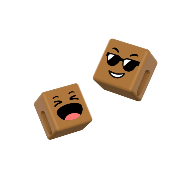 Mood Cube Blue & Brown