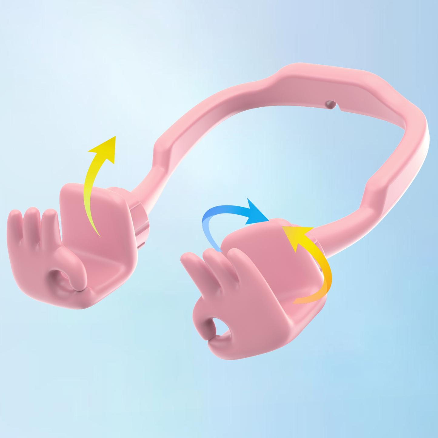 Everything's OK Phone Stand Pink-Gesture‑shaped phone stand | Creative desktop accessory