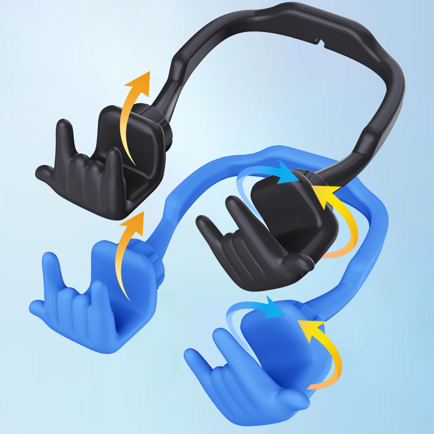 Rock On Phone Stand-2 Pack-Gesture‑shaped phone stand | Creative desktop accessory