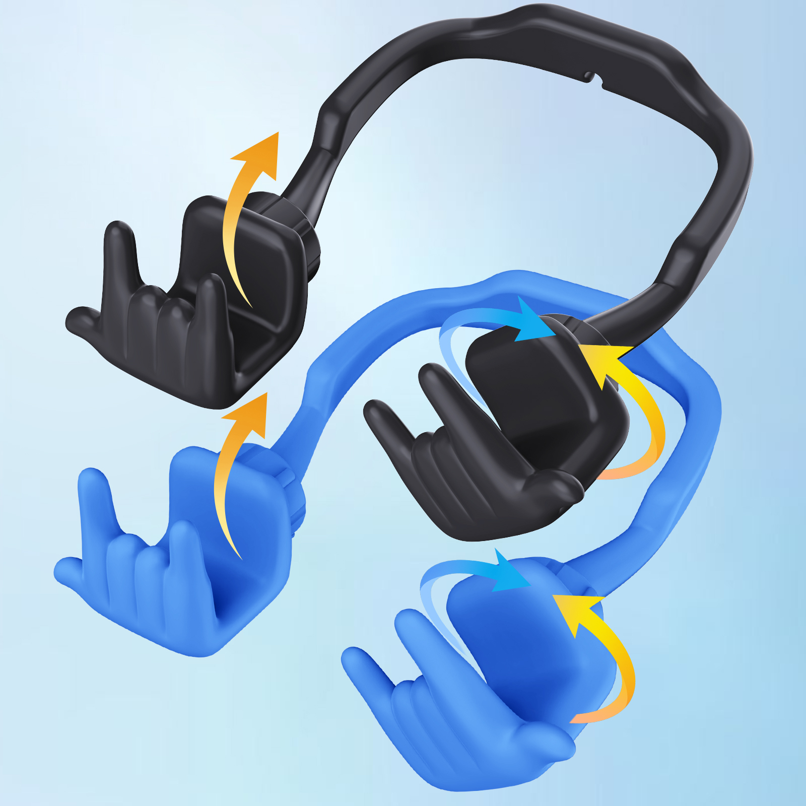 Rock On Phone Stand-2 Pack-Gesture‑shaped phone stand | Creative desktop accessory