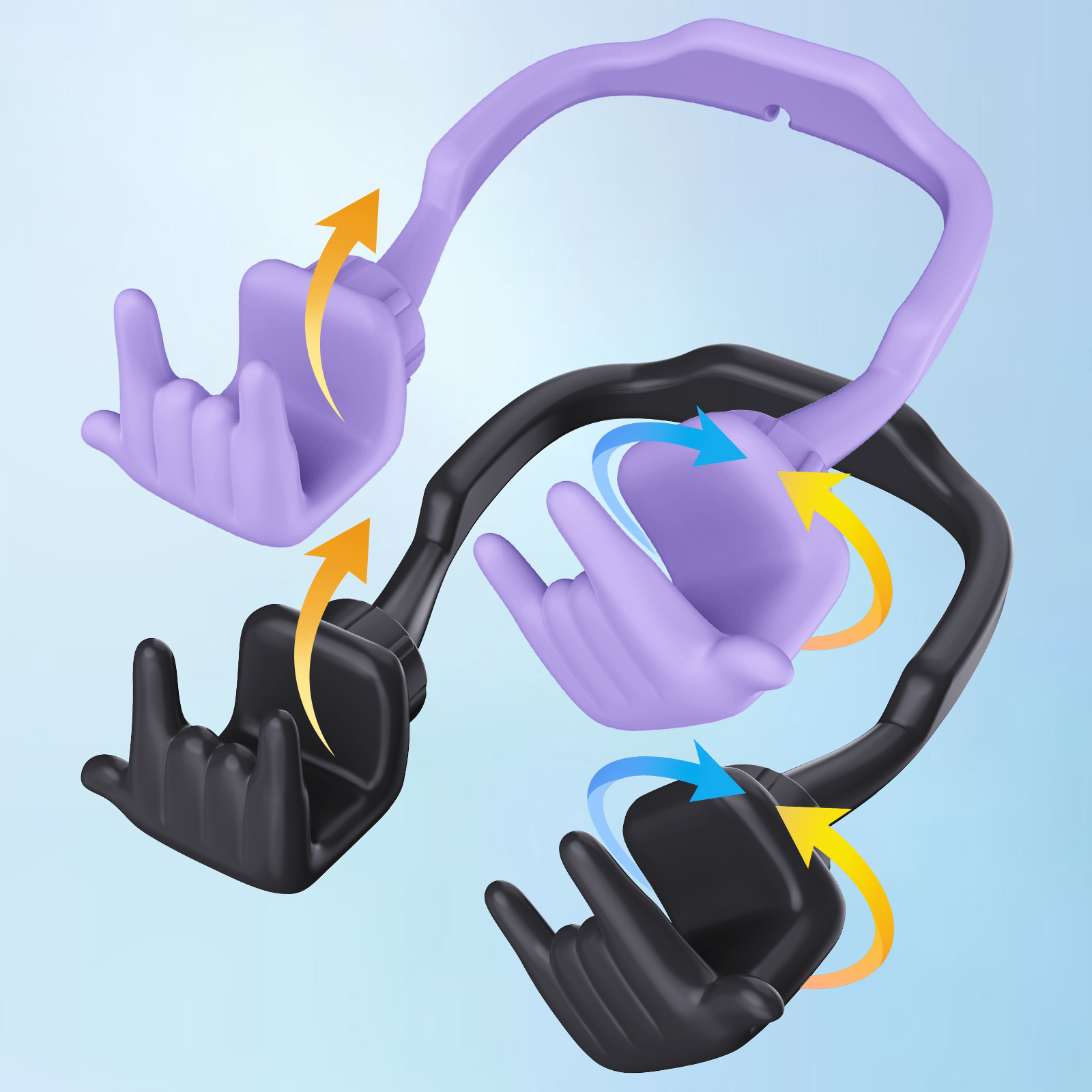 Rock On Phone Stand-2 Pack-Gesture‑shaped phone stand | Creative desktop accessory