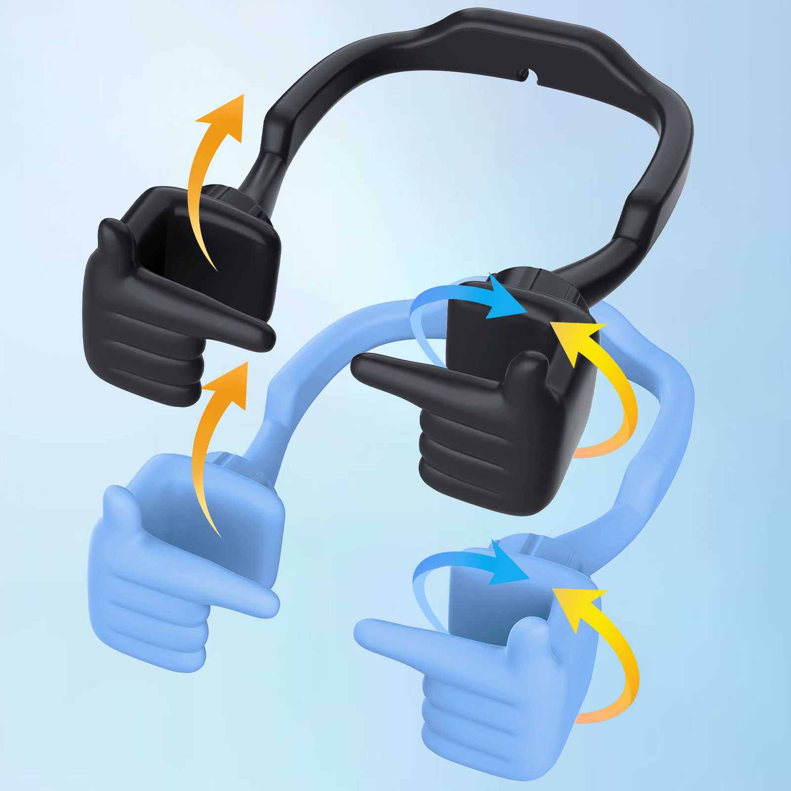 Shy Pop Phone Stand-2 Pack-Gesture‑shaped phone stand | Creative desktop accessory