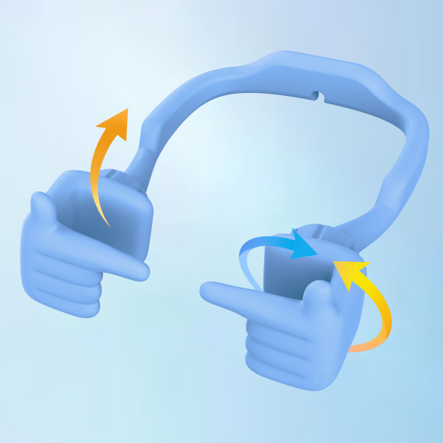 Shy Pop Phone Stand Macaron Blue-Gesture‑shaped phone stand | Creative desktop accessory