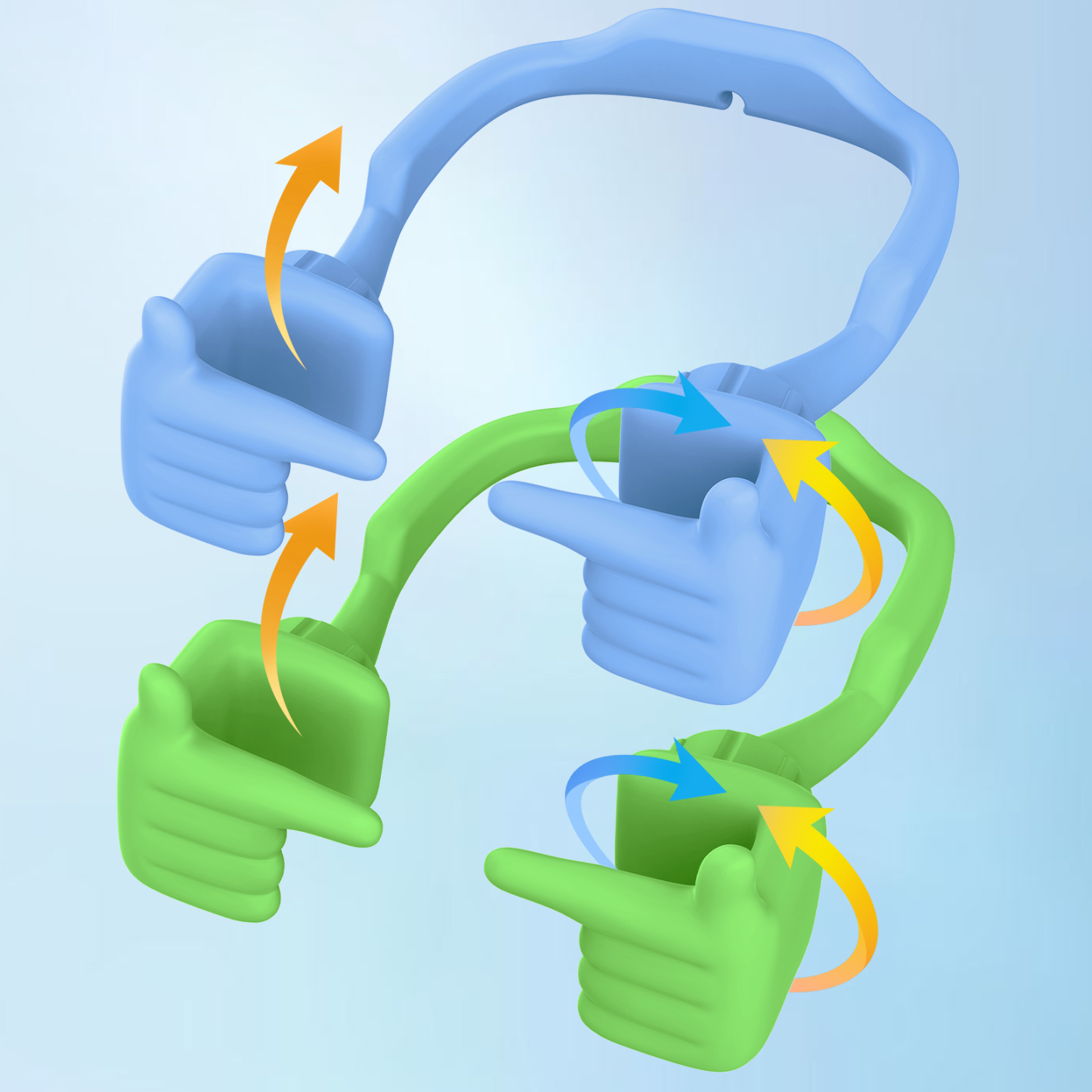 Shy Pop Phone Stand-2 Pack-Gesture‑shaped phone stand | Creative desktop accessory