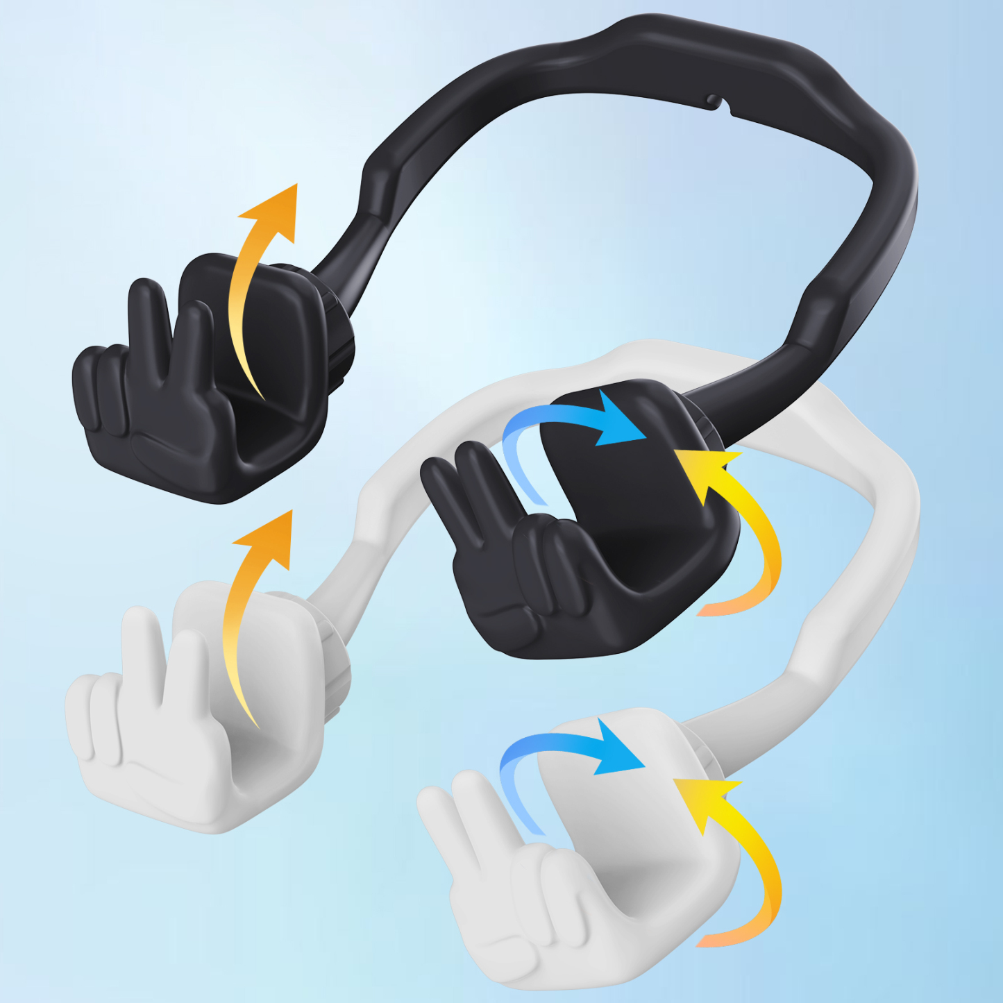 Yeah Vibe Phone Stand-2 Pack-Gesture‑shaped phone stand | Creative desktop accessory
