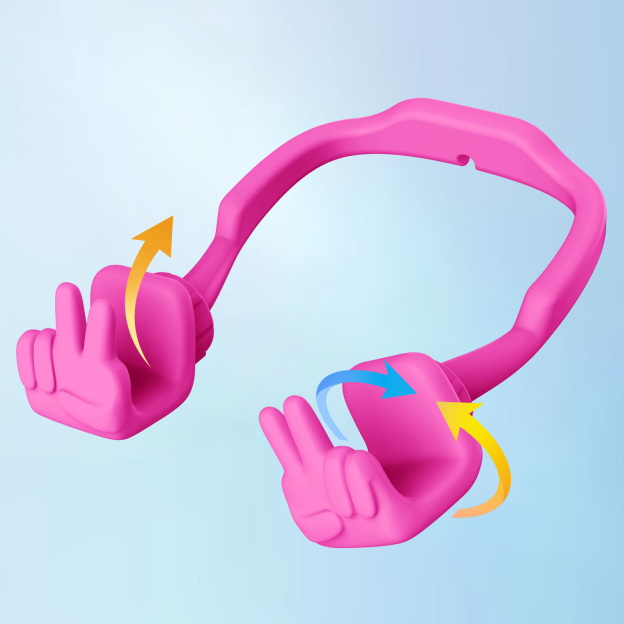 Yeah Vibe Phone Stand Hot Pink-Gesture‑shaped phone stand | Creative desktop accessory