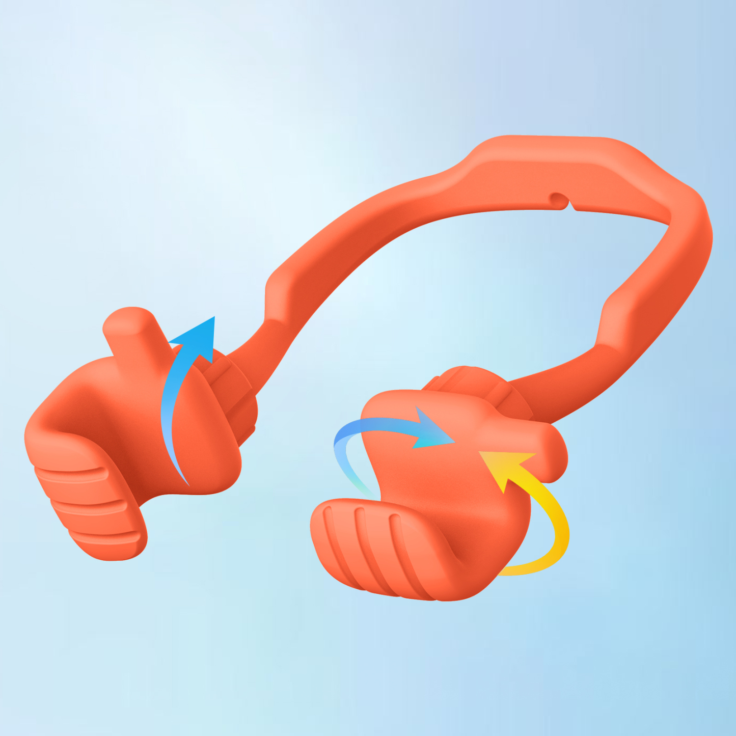 Thumbs Up Vibe Phone Stand Orange Red | Phone Stands, Desk Accessories - CALDEVER