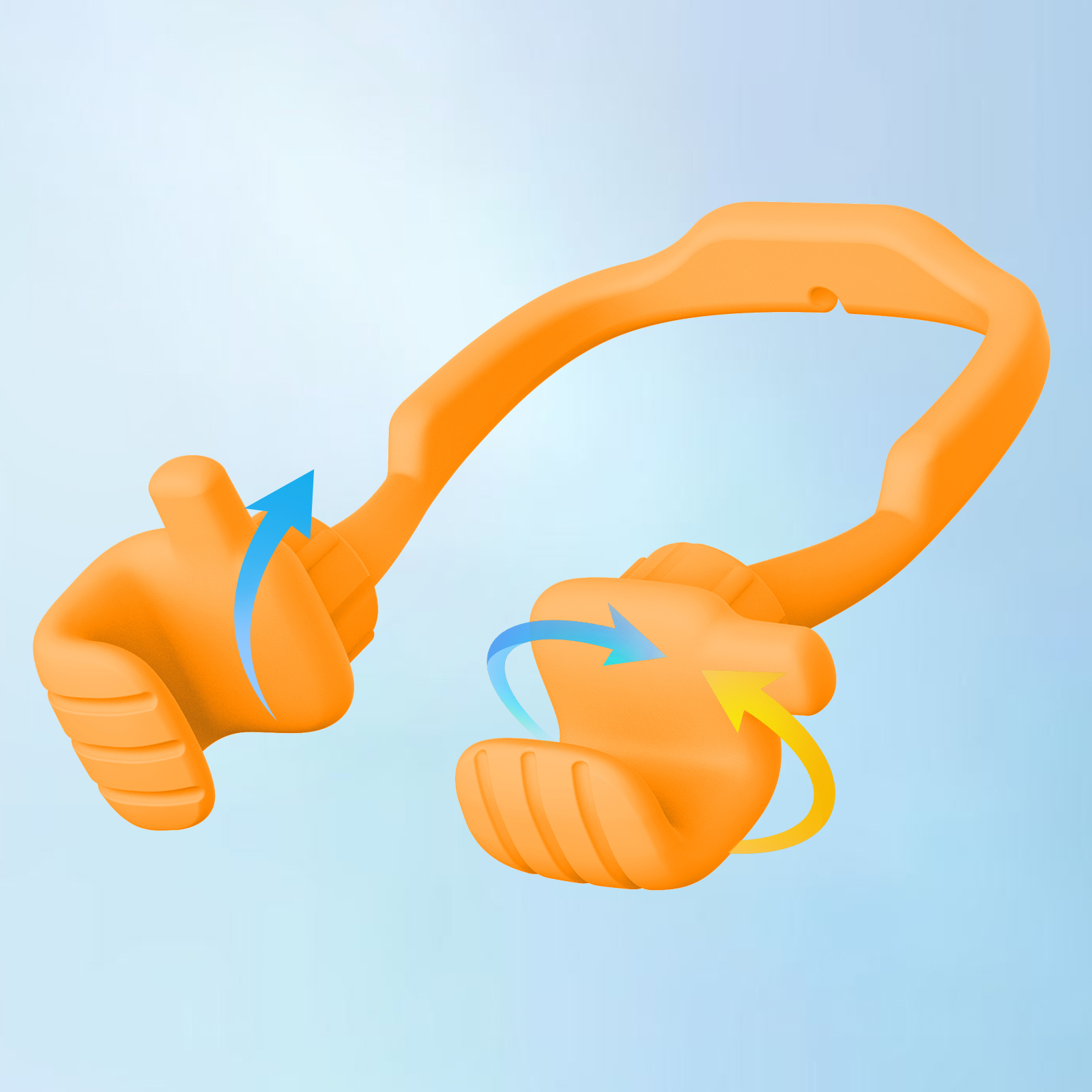 Thumbs Up Vibe Phone Stand Orange Yellow | Phone Stands, Desk Accessories - CALDEVER