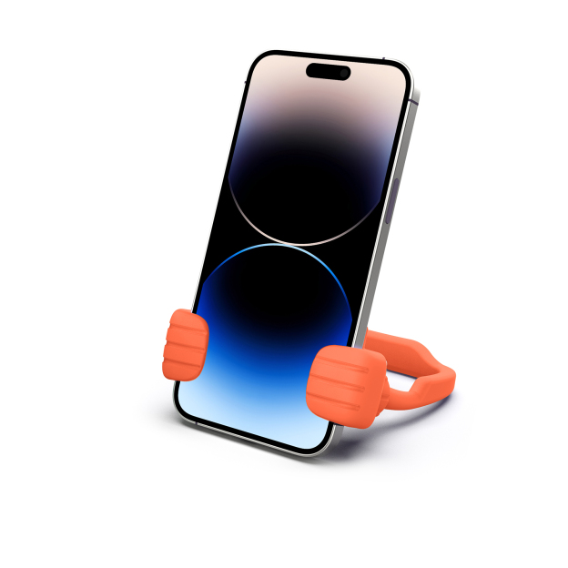 Thumbs Up Vibe Phone Stand Orange Red | Phone Stands, Desk Accessories - CALDEVER