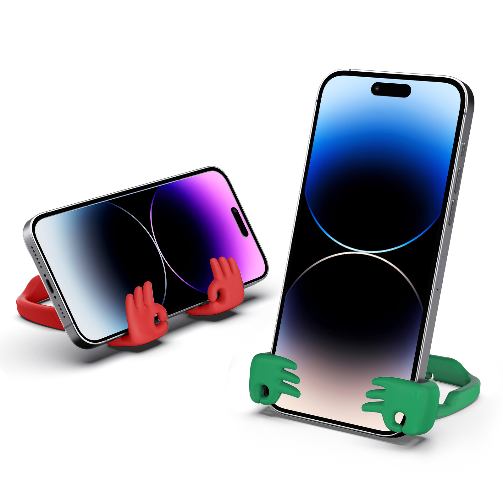 Everything's OK Phone Stand-2 Pack-Gesture‑shaped phone stand | Creative desktop accessory