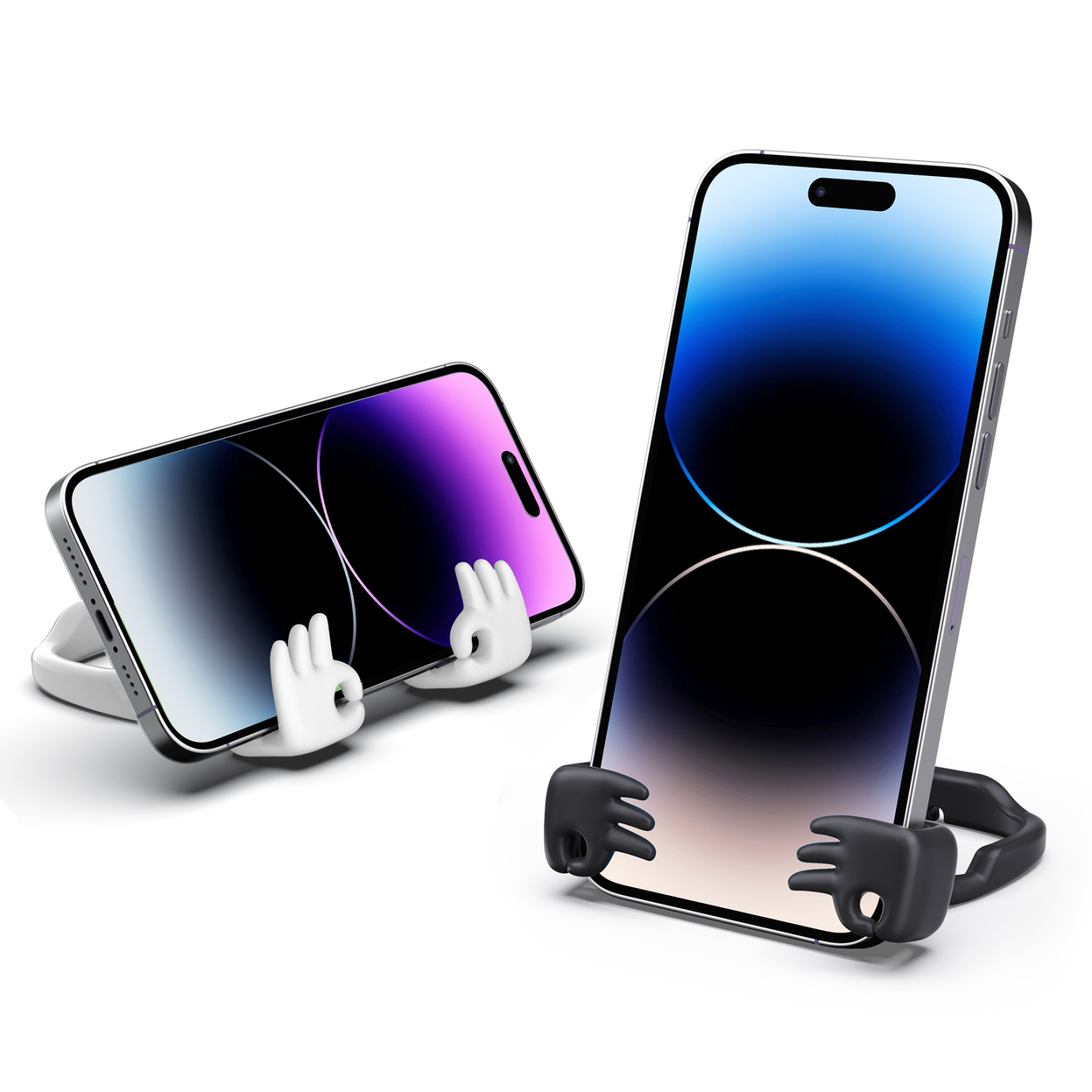 Everything's OK Phone Stand-2 Pack-Gesture‑shaped phone stand | Creative desktop accessory