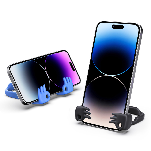 Everything's OK Phone Stand-2 Pack-Gesture‑shaped phone stand | Creative desktop accessory